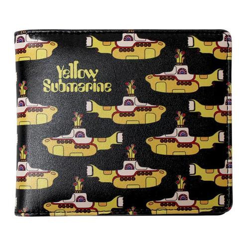 The Beatles yellow submarine billfold wallet black