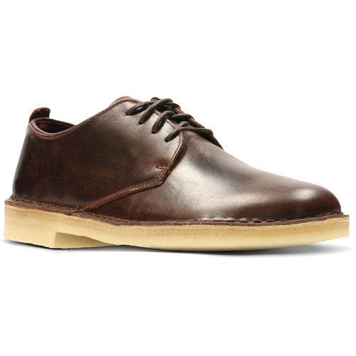 clarks womens desert london derby shoes chestnut leather