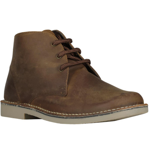 Roamers Retro 60s Mod Waxy Brown Leather 3 eyelet Desert Boots