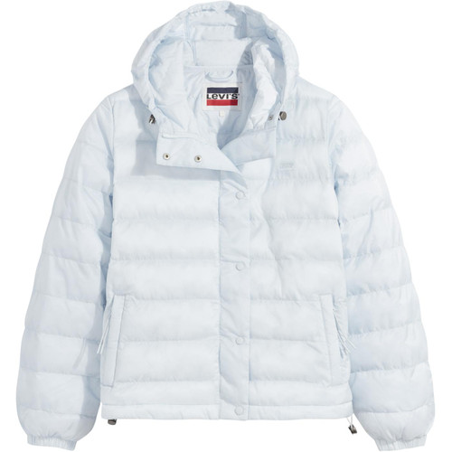 levis womens adie packable padded zip jacket plein air blue