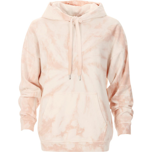 levis womens iris tye dye rider drawstring hoodie pastel pink