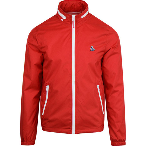 original penguin mens heritage zip windbreaker jacket red original penguin mens heritage zip windbreaker jacket red