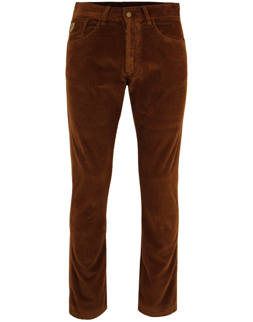 lois new dallas retro mod jumbo cord trousers tan