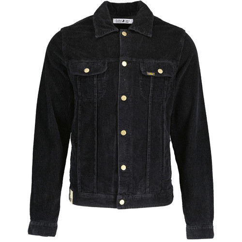 Lois Tejana Jumbo Cord Mens Trucker Jacket in Black