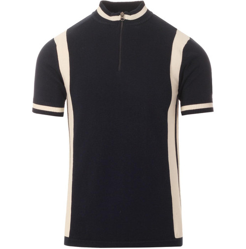 Vitesse MADCAP ENGLAND Retro Mod Cycling Top NAVY