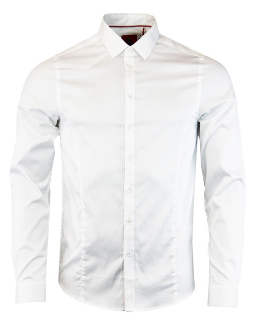 luke 1977 butchers pencil shirt white mod