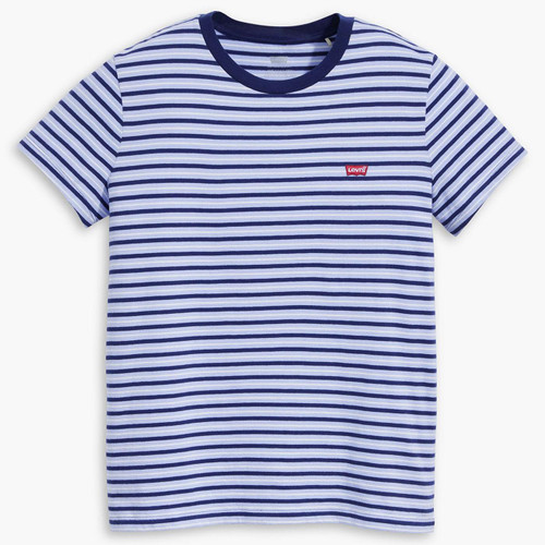 Levi's Perfect Tea Stripe Tee in Brunnera Blue 391850292