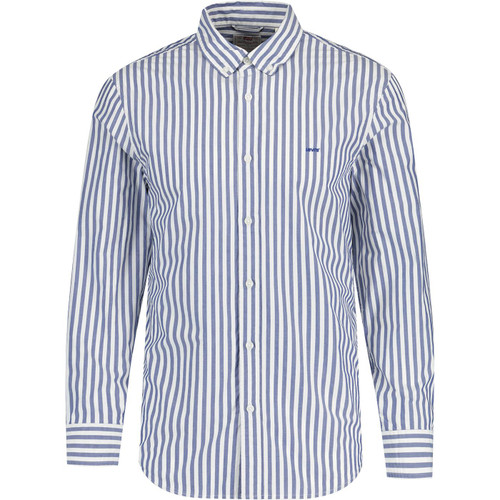 levis mens dean button down vertical stripe long sleeve shirt blue white levis mens dean button down vertical stripe long sleeve shirt blue white