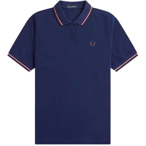 Fred Perry G3600 215 Twin Tipped Polo Shirt in French Navy