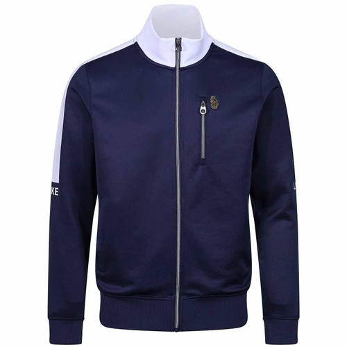 Luke Manchester Retro Track Top in Navy M710368 