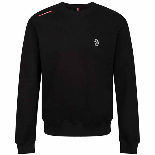 Luke Performance Mass Retro Relaxed Fit Sweatshirt in Black M710360