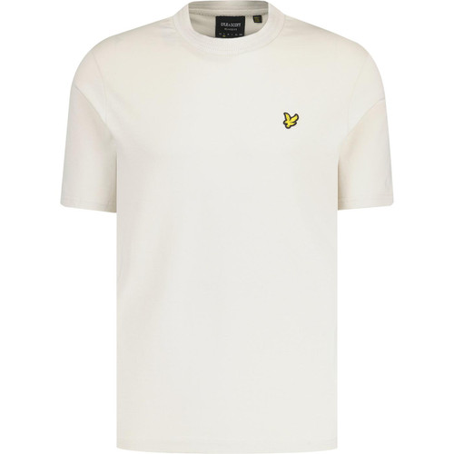 lyle and scott mens retro rally tipped crew neck tshirt cove