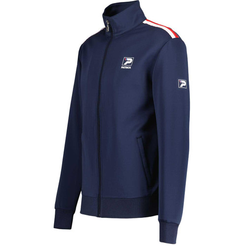 Sacha Shoulder Stripe Track Top in Navy by Patrick