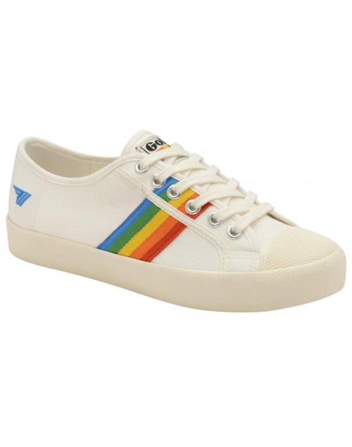 Gola Coaster Rainbow Womens Retro 70s Trainers Off