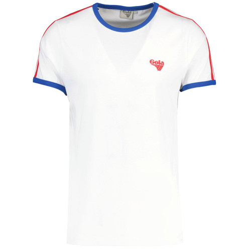 Gola Classics Retro 90s Binding Stripe Ringer T-shirt in White