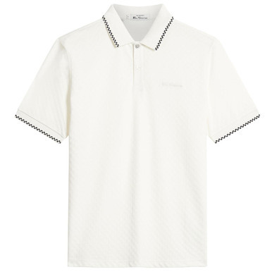Ben Sherman Tipped Chequerboard Textured Polo (SW)