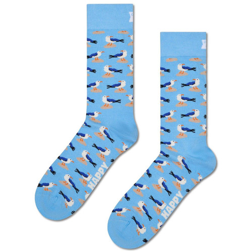 Happy Socks Seagulls 2 Socks in Light Blue P003619-6000 