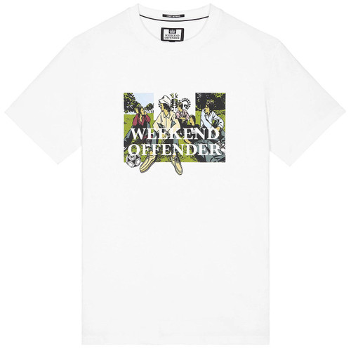 Hymns The Verve 90s Britpop T-shirt in White by Weekend Offender 