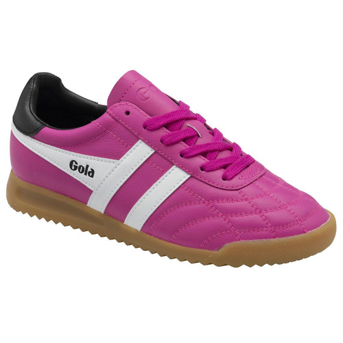 Gola Classics Women's Stadium Trainers in Shocking Pink, White and Black CLB410KW
