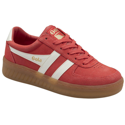 Gola Classics Women's Grand Slam Suede Trainers in Coral and Off White CLA589UX