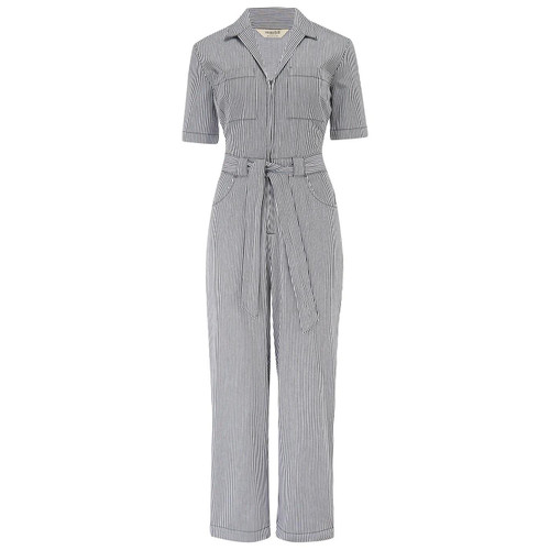 Sugarhill Brighton Meredith Monochrome Stripe Boilersuit