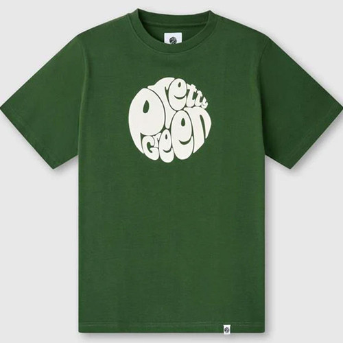 Pretty Green Gillespie Logo T-Shirt in Forest Green