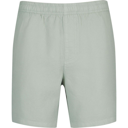 farah vintage mens redwald drawstring waffle swim shorts grove green