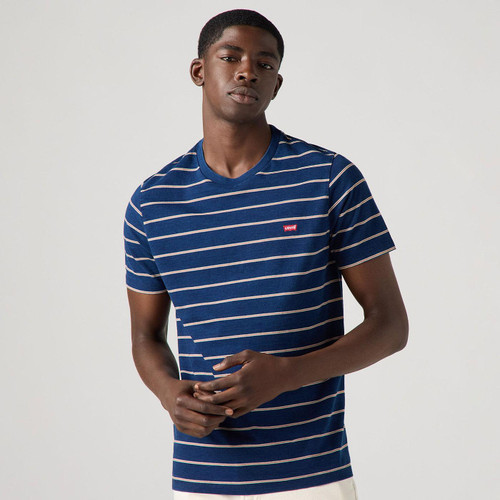 Levi's Original Housemark Taper Stripe Tee in True Indigo 566050257