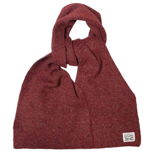 Levi's Original Two Horse Backpatch Donegal Scarf in Bordeaux