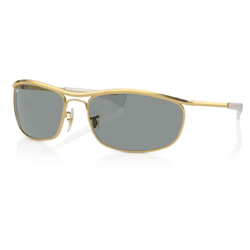 Ray-Ban Olympian Deluxe Sunglasses in Arista Gold with Blue Lens RB3119M 001/56