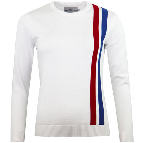 Madcap England Women's Retro Mod Racing Jumper in White