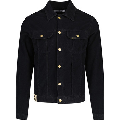 Lois Tejana Retro Needle Cord Trucker Jacket in Black