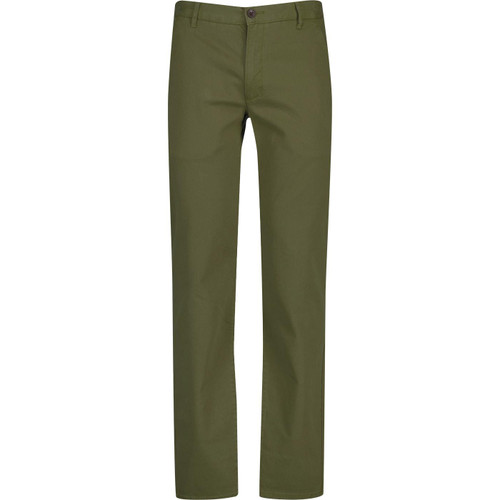 farah vintage mens elm organic cotton twill retro mod chino trousers olive green