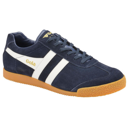 Gola Harrier Suede Retro Trainers Navy White Gola Harrier Suede Retro Trainers Navy White