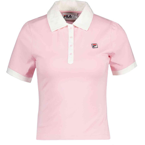 Fila Vintage Women's Harlo Fitted Iconic Polo Shirt in Pink