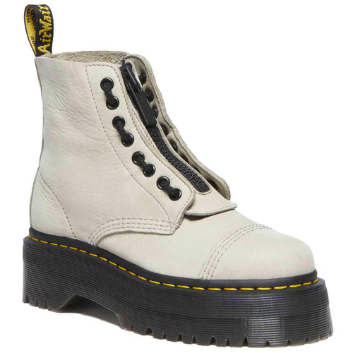 Dr Martens Sinclair Buttersoft Leather Platform Boots in Warmed Stone 31996773