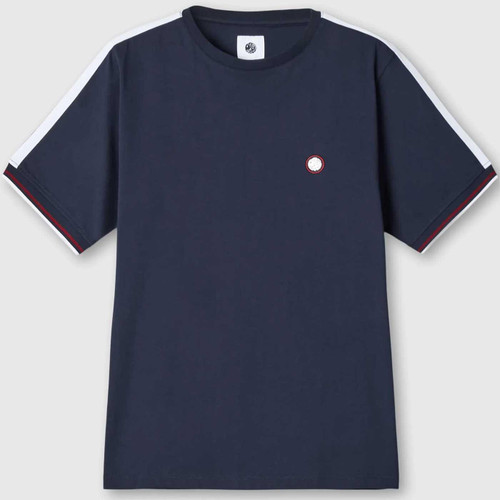 Tilby Taped Sleeve Retro T-shirt in Navy by Pretty Green G24Q3MUJER417