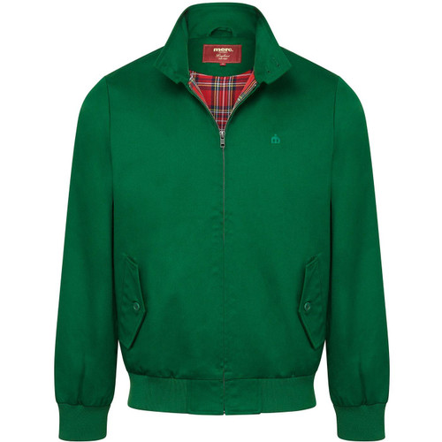 Merc Retro Mod Harrington Jacket in Racing Green