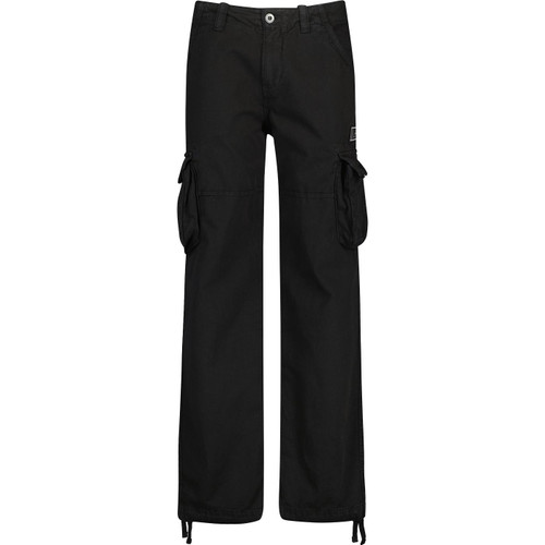 alpha industries mens vintage styled leg drawstring jet cargo pants black