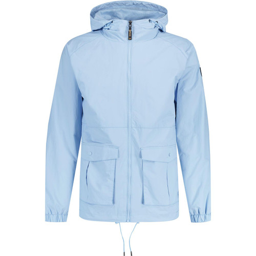 patrick footwear and clothing mens chapman zip hooded lightweight terrace jacket sky blue