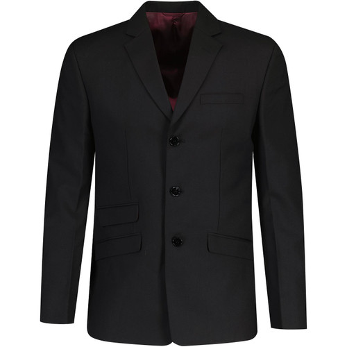 madcap england mens retro mod 3 button tailored blazer black