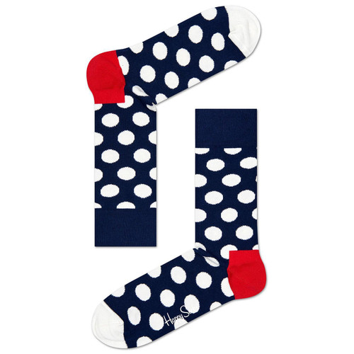 Happy Socks for Womens - Retro Big Penny Polka Dot Socks in Navy and White