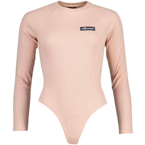 Ellesse Abel Retro Ribbed Body Suit in Pink
