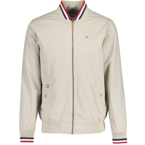 Lambretta Triple Tipped Monkey Jacket in Stone, Red and White SS1626