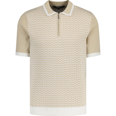 French Connection Retro Diamond Trophy Knit Shirt