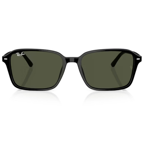 Ray-Ban Icons Raimond Square Sunglasses in Black with Green Lens RB2231 901/31