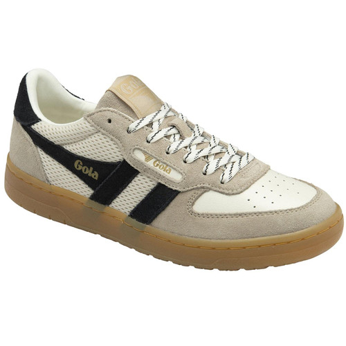 Gola Hawk 83 Women's Retro Mesh Trainers in Off White CLB772WC Main Photo 