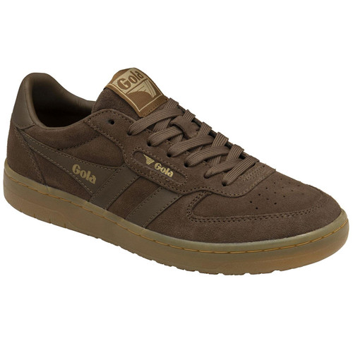 Gola Classics Hawk 86 Women's Retro Suede Trainers in Otter Main Photo