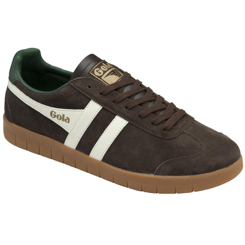 Gola Classics Men's Hurricane Suede Retro Trainers in Mocha CMB046CU Main Photo