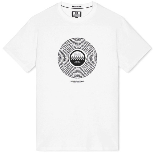 Weekend Offender Friday Night 1980s 2-Tone Specials T-shirt in White Main Photo